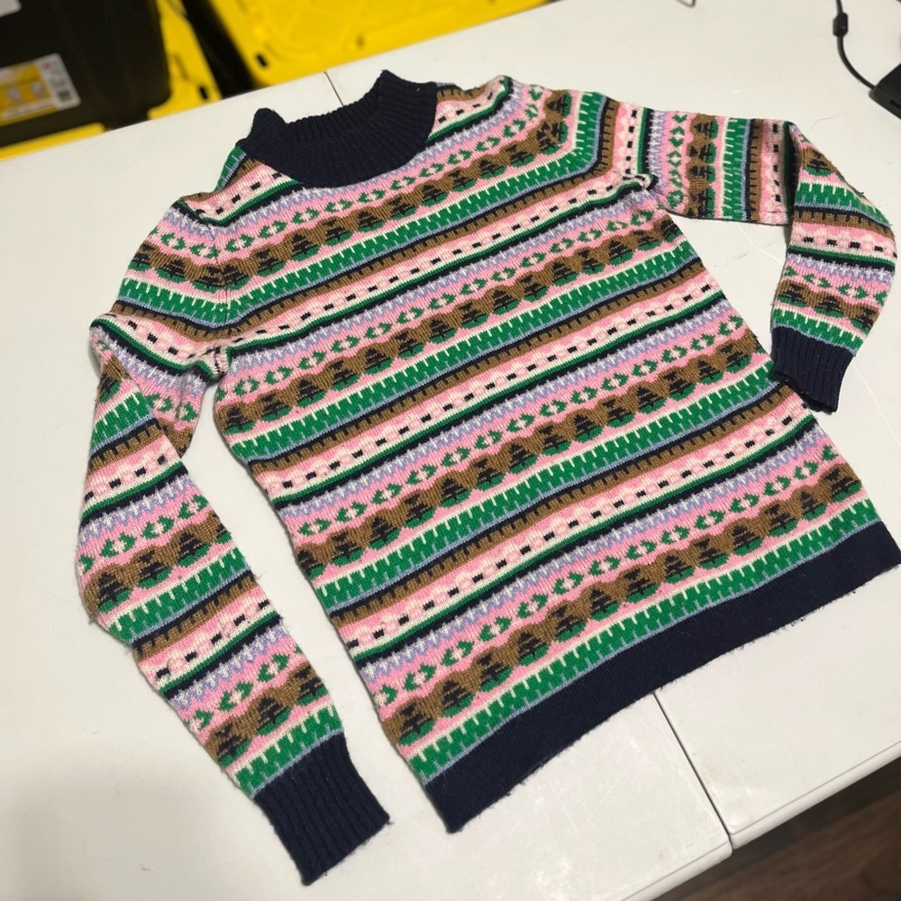 J. Crew Kris All Over Fair Isle Sweater XXS - Picture 5 of 9